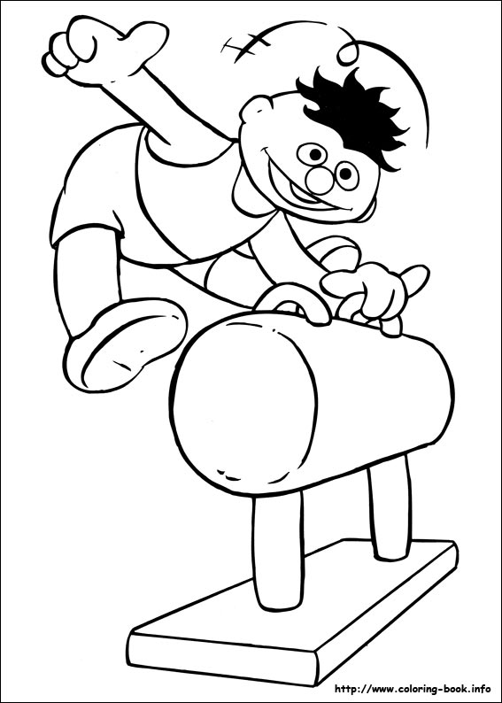 Sesame Street coloring picture